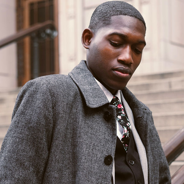 Man wearing a coat
